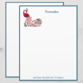 Elegant Peacock Bird Personaliseren (Voorkant / Achterkant)