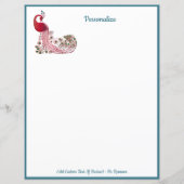 Elegant Peacock Bird Personaliseren (Voorkant)