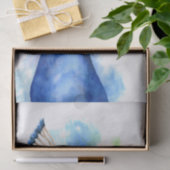 Elegant Peacock Bird Waterverf Painting Tissuepapier (Geschenk)