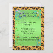 Elegant Peacock en Fairies Kaart (Achterkant)