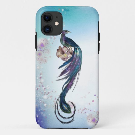 Elegant Peacock Fantasy Art iPhone 5 Hoesje (Achterkant)