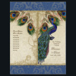 Elegant Peacock Feather Vintage Wedding Programme<br><div class="desc">"Elegant Peacock Feather Vintage Wedding Programme." Overeenkomende weddenschappen. U moet deze in tweeën vouwen zodra u ze ontvangt. Dit antiek , geïnspireerde bruiloft collectie heeft een compleet geheel van producten en kan in verschillende kleuren worden gemaakt. Als je wilt dat het overeenkomt met je bruiloft, laat het ons dan via...</div>