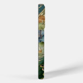 Elegant Peacock Feathers Art Nouveau Naam Case-Mate iPhone Case (Achterkant / Rechts)