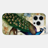 Elegant Peacock Feathers Art Nouveau Naam Case-Mate iPhone Case (Achterkant (horizontaal))