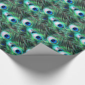 Elegant Peacock Feathers Pattern/House-of-Grosch Cadeaupapier (Hoek)