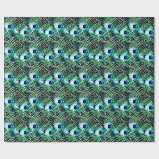 Elegant Peacock Feathers Pattern/House-of-Grosch Cadeaupapier (Vlak)