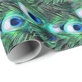 Elegant Peacock Feathers Pattern/House-of-Grosch Cadeaupapier (Rol Hoek)