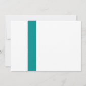 Elegant Peacock-feether Wedding Invitations Kaart (Achterkant)