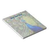 Elegant Peacock-foto Notitieblok (Schuin)