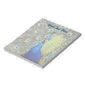 Elegant Peacock-foto Notitieblok (Linkerzijde)