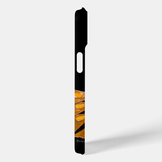 ELEGANT PEACOCK IN GEEL, RUBY MONOGRAM Case-Mate iPhone CASE (Achterkant / Rechts)