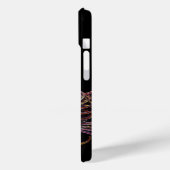 ELEGANT PEACOCK IN GEEL, RUBY MONOGRAM Case-Mate iPhone CASE (Achterkant / Links)