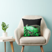 ELEGANT PEACOCK IN GREEN BLACK KUSSEN (Stoel)