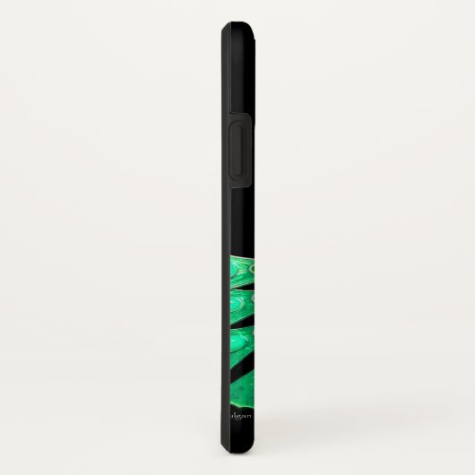 ELEGANT PEACOCK IN GREEN, JADE MONOGRAM Case-Mate iPhone CASE (Achterkant/rechts)