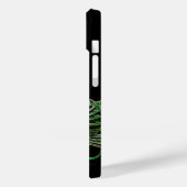 ELEGANT PEACOCK IN GROEN, EMERALD MONOGRAM Case-Mate iPhone CASE (Achterkant / Links)