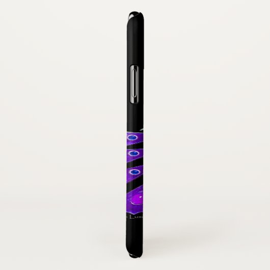 ELEGANT PEACOCK IN PAARS, AMETHYST MONOGRAM Case-Mate iPhone CASE (Achterkant / rechts)