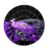 ELEGANT PEACOCK IN PAARS DARTBORD (Voorkant)