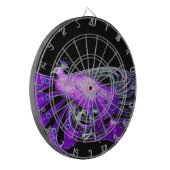 ELEGANT PEACOCK IN PAARS DARTBORD (Voorkant Links)