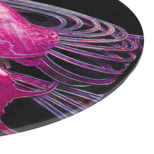 ELEGANT PEACOCK IN PINK FUCHSIA BLACK CAKE SNIJPLANK (Hoek)