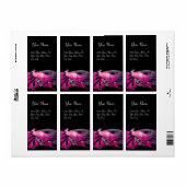 ELEGANT PEACOCK IN PINK, FUCHSIA EN BLACK ETIKET (Full Sheet)