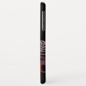 ELEGANT PEACOCK IN RED, RUBY MONOGRAM Case-Mate iPhone CASE (Achterkant/links)