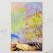 ELEGANT PEACOCK IN SPARKELLOW PAARS BRIEFPAPIER (Voorkant)