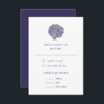 Elegant  Peacock Meal Choice Wedding RSVP<br><div class="desc">Deze bruiloft RSVP-kaart maakt deel uit van mijn 'Peacock'-trouwsuite,  met een  illustratie van een mooie pauw. Dit ontwerp omvat de keuze van de vermelding voor gasten. Pas dit product aan met informatie over je bruiloft en maak het je eigen product!</div>