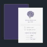 Elegant  Peacock Meal Choice Wedding RSVP Kaartje<br><div class="desc">Deze bruiloft RSVP-kaart maakt deel uit van mijn 'Peacock'-trouwsuite,  met een  illustratie van een mooie pauw. Dit ontwerp omvat de keuze van de vermelding voor gasten. Pas dit product aan met informatie over je bruiloft en maak het je eigen product!</div>