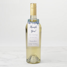Elegant Peacock Navy Rustic Luxe Gift Labels