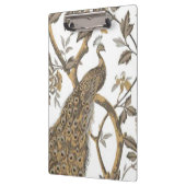 Elegant Peacock op wit klembord (Links)