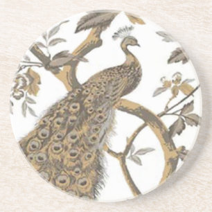 Elegant Peacock op wit Onderzetter