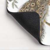 Elegant Peacock op witte Muismat (Hoek)