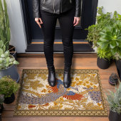 Elegant Peacock patroon Walter Crane Deurmat