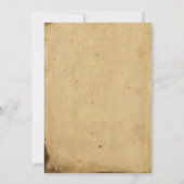 Elegant  Peacock Posh Wedding Invitation Kaart (Achterkant)