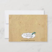Elegant  Peacock Posh Wedding Save the Date (Achterkant)