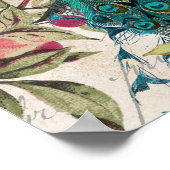 Elegant Peacock Poster (Hoek)