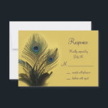 Elegant Peacock RSVP (geel)<br><div class="desc">Dit is de coördinerende RSVP voor het Elegant Peacock bruiloft collectie. Het is te zien op het basisdocument,  maar ik adviseer de schimmelaar van het parelmoerpapier.</div>