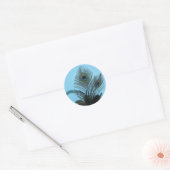 Elegant Peacock Sticker (turquoise) (Envelop)