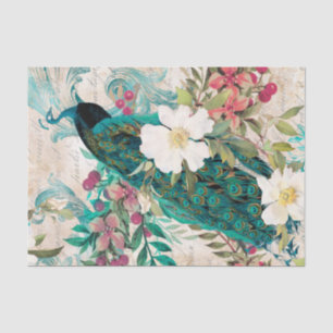 Elegant Peacock Tissue Paper Tissuepapier