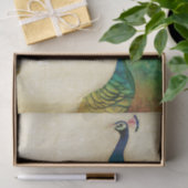 Elegant Peacock Tissuepapier (Geschenk)