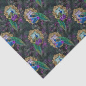 Elegant Peacock Tissuepapier (Detail)
