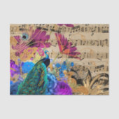 Elegant Peacock Tissuepapier (Voorkant)