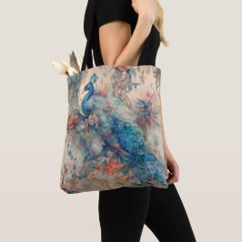 Elegant Peacock Tote Bag