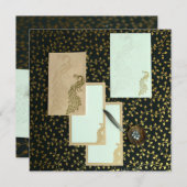 Elegant Peacock-uitnodigingen | IndianWeddingCards Kaart (Voorkant / Achterkant)