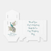 Elegant Peacock WEDDING FAVOR BOXS Bedankdoosjes (Uitgevouwen)