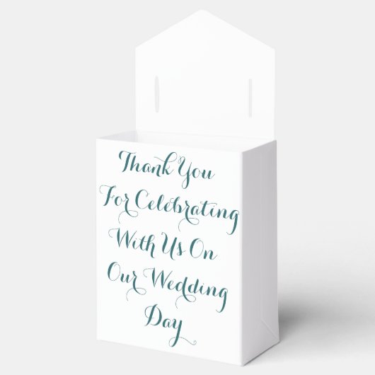 Elegant Peacock WEDDING FAVOR BOXS Bedankdoosjes (Geopend)