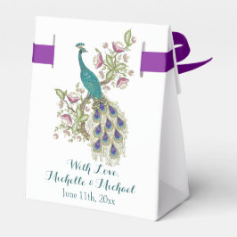 Elegant Peacock WEDDING FAVOR BOXS Bedankdoosjes