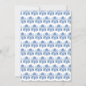 Elegant Peacock Wedding Invitation Kaart (Achterkant)