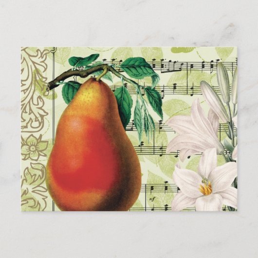 Elegant Pear Briefkaart (Voorkant)