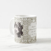 Elegant Pearl 30th Wedding Jubileum Foto Koffiemok (Voorkant links)